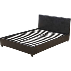 Habitat Et Jardin - Letto doppio con contenitore 'Carla' - Nero - 140 x 190 cm