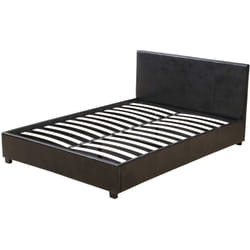 Letto con contenitore 'Carla'- Nero - 160 x 200 cm