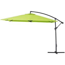 Ombrellone da giardino decentrato in alluminio ilios 3 - Quadrato - 3 x 3 m - Verde