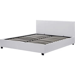 Letto con contenitore 'Carla' - Bianco - 140 x 190 cm