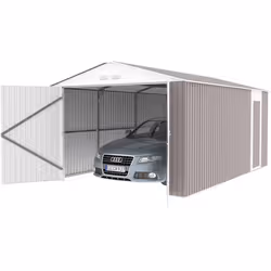 Garage in metallo NEVADA con porta battente - 15,36 m² - Vista aggiuntiva 3