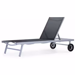 Lettino in alluminio e textilene BELLA - Dimensioni: L200 x P65 x H97 cm Lettino da sole in alluminio e textilene "Bella Il s ...
