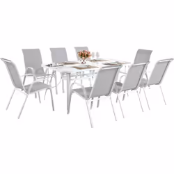 Salotto da giardino in textilene" Cordoba XL 180" - Phoenix -Grigio