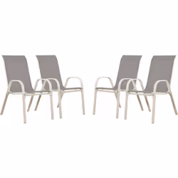 Salotto da giardino in textilene&quot; Cordoba XL 180&quot; - Phoenix -Grigio