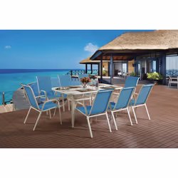 Salotto da giardino in textilene&quot; Cordoba XL 180&quot; - &quot;Phoenix&quot;- Blu