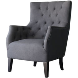 Habitat Et Jardin - Poltrona scandinava 'Duchesse' in tessuto - grigio