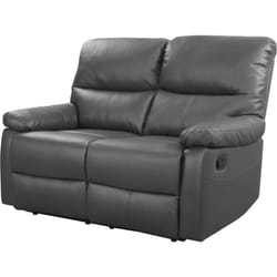Divano reclinabile 'Lincoln' - 147 x 89 x 103 cm - 2 posti a sedere - Grigio