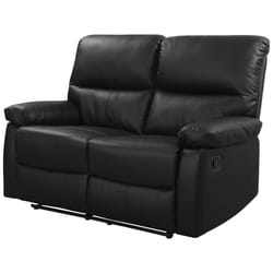 Divano &quot;Lincoln&quot; - 147 x 89 x 103 cm - 2 posti - Nero