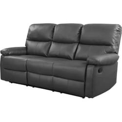 Habitat Et Jardin - Divano reclinabile 'Lincoln' - 197 x 89 x 103 cm - 3 posti - Grigio
