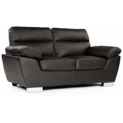 Divano in pelle rigenerata / PVC "DALLAS" - 2 posti - Cioccolato