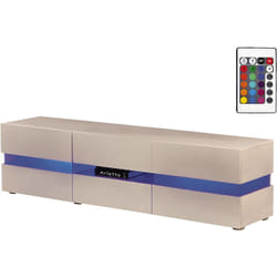 Habitat Et Jardin - Mobile tv led 'Vida' - 177 x 39 x 45 cm - Bianco laccato