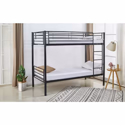 Letto a castello ADAM - Metallo - Nero