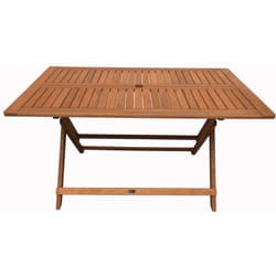 Habitat Et Jardin - Tavolo pieghevole esotico Hong Kong - Maple - 135 x 80 cm - Marrone chiaro