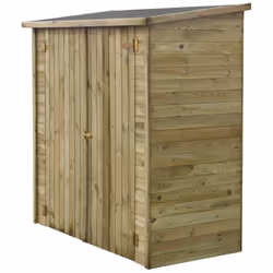 Capanno da giardino LIPKI - Dimensioni: 1.79 x 0.90 x 1.76/1.86 m - Spessore 12 mm - Trattato autoclave classe III - Senza fo ...