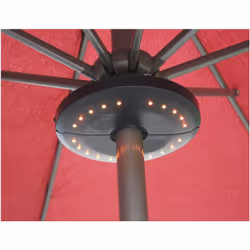 Altoparlante da giardino - Illuminazione LED integrata - Diametro ombrellone compatibile: 38 - 42 mm - ABS - ¨ 20 x 3 cm - 7  ...