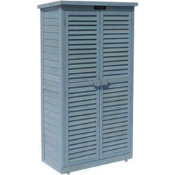 Armadio da giardino space - 87 x 46.5 x 160 cm - Azzurro