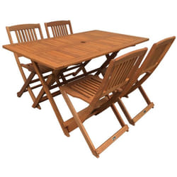 Habitat Et Jardin - Salone da pranzo per giardino Hongkong 4 - Maple - Marrone chiaro