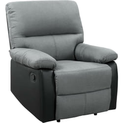 Habitat Et Jardin - Poltrona relax 'Lincoln' - Nero/Grigio scuro
