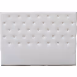 Testiera del letto imbottita - Per letto 160 x 200 cm - En PVC -Moderno -Solido -Installazione semplice e rapido - Bianco Per ...