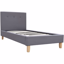 Letto"Elise" singolo - Dimensioni del letto: 207 x 102 x 102 cm - Materasso: 90 x 190 cm - Struttura in compensato - Piedi in ...