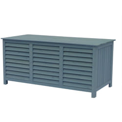 Habitat Et Jardin - Cassapanca da giardino in legno Macao - 130 x 64 x 60 cm - Azzurro