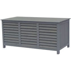Habitat Et Jardin - Cassapanca da giardino in legno Macao - 130 x 64 x 60 cm - Antracite