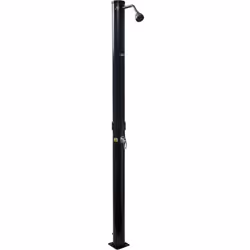 Doccia da giardino solare - Capacità serbatoio: 20 litri - 11 x 218 cm - Realizzato in PVC - Miscelatore per il controllo del ...