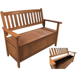 Habitat Et Jardin - Baule con contenitore Manila - acero- 2 posti - Legno naturale