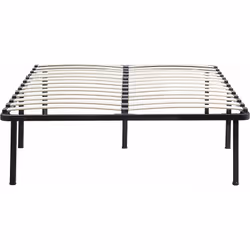 Rete a doghe - Dimensioni del materasso: 140 x 190 cm - 2 x 13 doghe di legno - Struttura in ferro - Supporta fino a 200 kg - ...