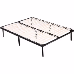 Rete a doghe - 162 x 202 cm - 2 x 20 doghe in legno - Struttura in ferro - Supporta fino a 200 kg - Piedi forniti Rete a dogh ...