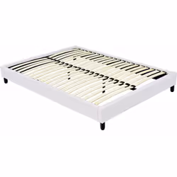 Rete imbottita - 140 x 190 cm - 2 x 20 stecche - Telaio in compensato - Telaio rivestito in poliestere - Piedi forniti Doghe  ...