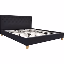 Letto Emmy - 180 x 200 cm - Grigio scuro