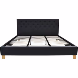 Letto Emmy - 180 x 200 cm - Grigio scuro