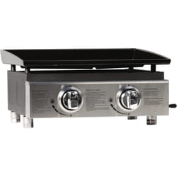 Habitat Et Jardin - Plancha Presto 2 - 2 fornelli- 5 kW - Grigio