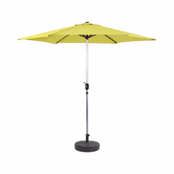 Ombrellone da giardino dritto Alu "Sol" - Rotondo - Ø 3m - Verde - con zavorra