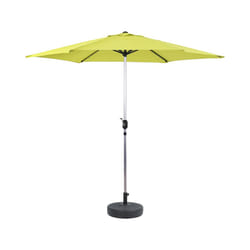 Ombrellone da giardino dritto Alu &quot;Sol&quot; - Rotondo - Ø 3m - Verde - con zavorra