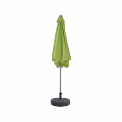 Ombrellone da giardino dritto Alu &quot;Sol&quot; - Rotondo - Ø 3m - Verde - con zavorra