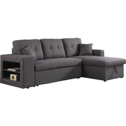 Habitat Et Jardin - Divano trasformabile ad angolo 'Axel' - 3 posti - Grigio