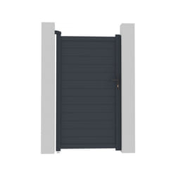 Cancello in alluminio &quot;Marc&quot; - 101,2 x 180,9 cm - Grigio