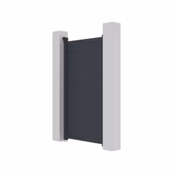 Cancello in alluminio "Marc" - 101,2 x 180,9 cm - Grigio - Vista aggiuntiva 4
