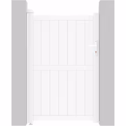 Cancello in alluminio Lola Dimensioni: 101,2 x 155,9 cm - Bianco - Struttura: alluminio - 1 porta con serratura e maniglia -  ...