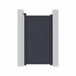 Cancello in alluminio "Maurice" - 101,2 x 180,9 cm - Grigio