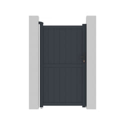 Cancello in alluminio &quot;Maurice&quot; - 101,2 x 180,9 cm - Grigio