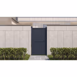 Cancello in alluminio &quot;Maurice&quot; - 101,2 x 180,9 cm - Grigio