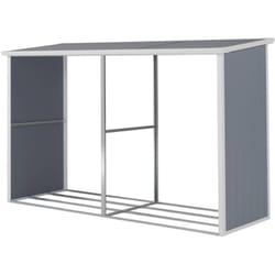 Habitat Et Jardin - Copri legna di resina Alexandre - 3,38 m² - Grigio