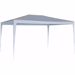 Gazebo da giardino Natacha 4 - 12 m² - Dimensioni esterne : 3 x 4 x 2,4 m - Dimensioni interne : 3 x 4 x 1,98 m - Bianco - St ...