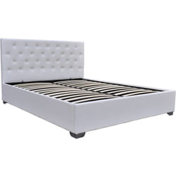 Habitat Et Jardin - Letto matrimoniale con contenitore 'tino' - 140 × 190 cm - Bianco
