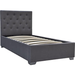 Habitat Et Jardin - Letto singolo con contenitore 'tino' - 90 × 190 cm - Grigio