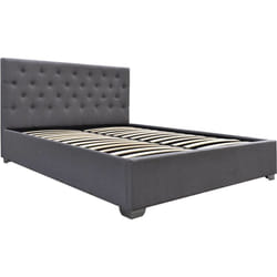 Habitat Et Jardin - Letto matrimoniale con contenitore 'tino' - 140 × 190 cm - Grigio