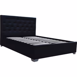 Letto matrimoniale con contenitore "TINO" - 180 x 200 cm - Nero Letto "Tino Il letto matrimoniale con cassettone "TINO" ha un ...